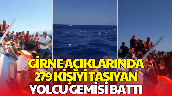 KKTC'nin Girne Açıklarında 279 Kişiyi Taşıyan Yolcu Gemisi Alabora Oldu